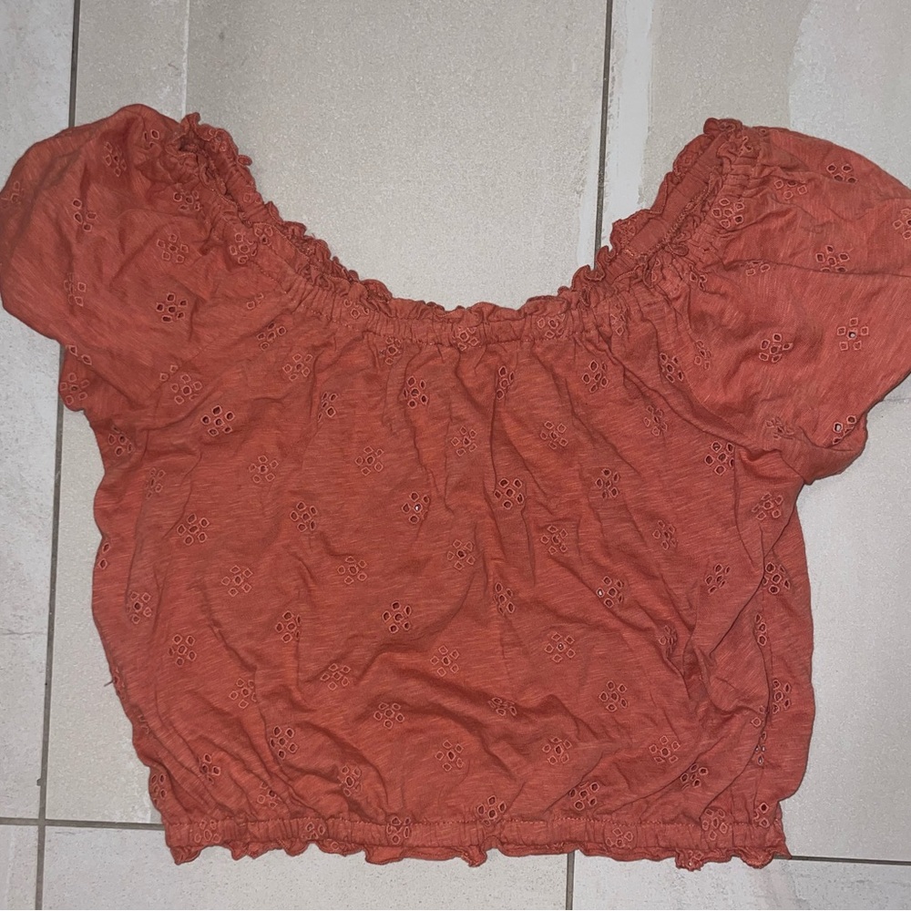 Pretty summer top, bright orange, American eagle, size XS